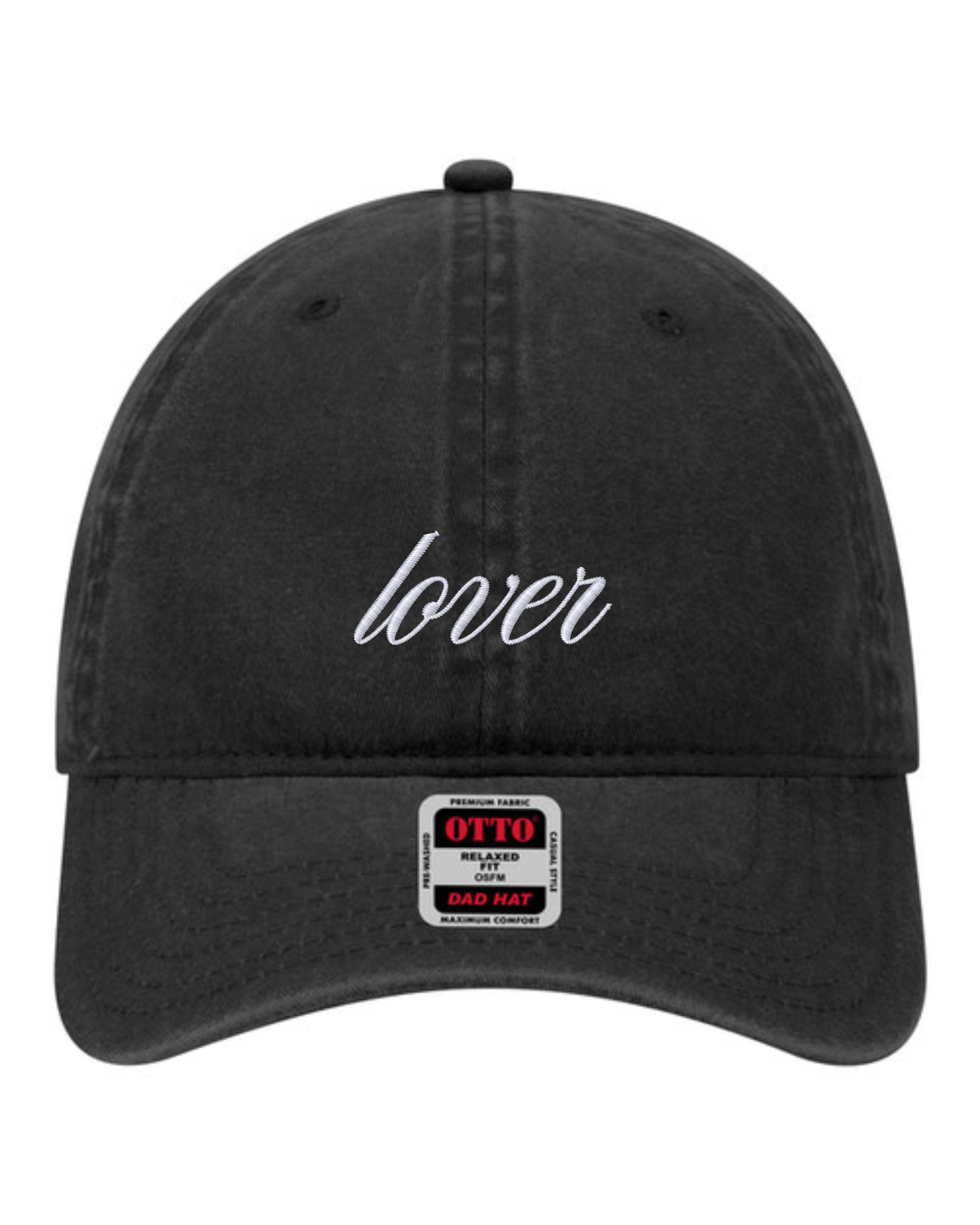 Lover Script Hat | Valentine's Embroidered Hat | Unstructured Dad Hat