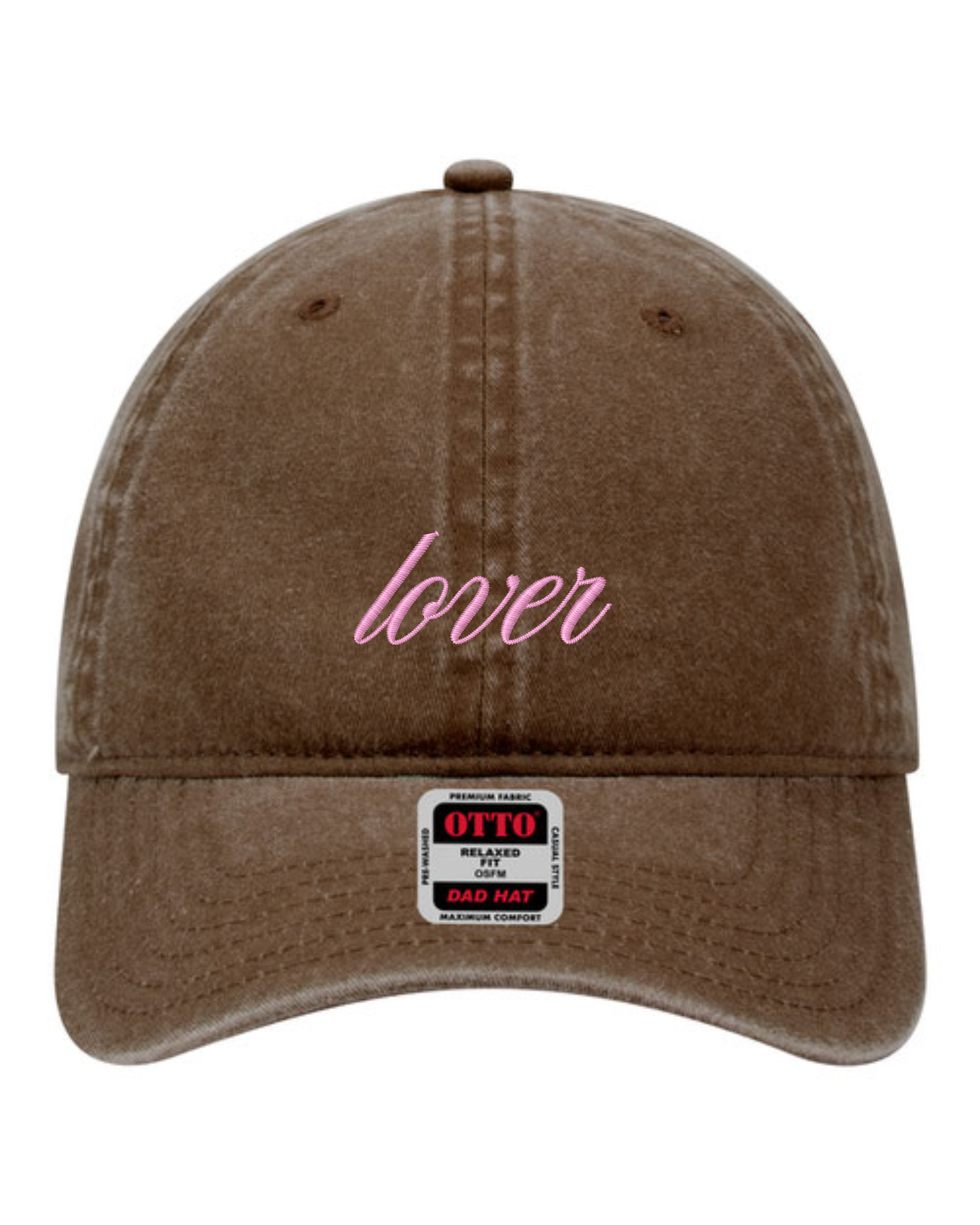 Lover Script Hat | Valentine's Embroidered Hat | Unstructured Dad Hat