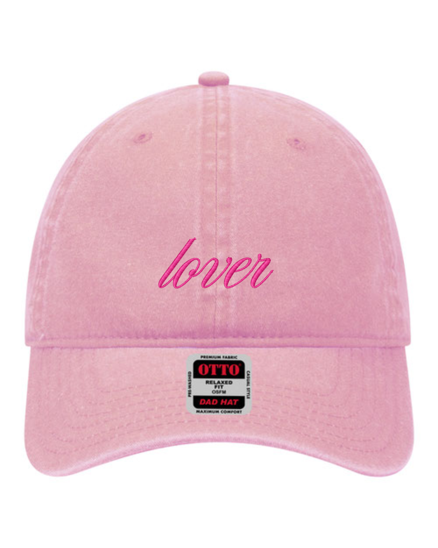 Lover Script Hat | Valentine's Embroidered Hat | Unstructured Dad Hat